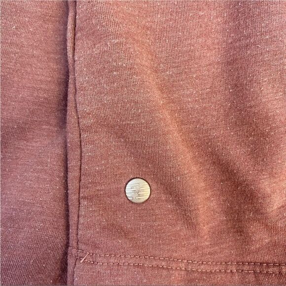 Z By Zella Washed Pullover Crop Hoodie Sweatshirt Purple Claret Large No String - Picture 7 of 11